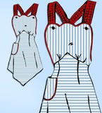 Mail Order 8089: 1940s Plus Size Full Bib Apron Sz 42 B Vintage Sewing Pattern