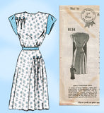Mail Order 8114: 1940s Uncut Misses WWII Dress Size 34 B Vintage Sewing Pattern