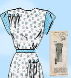 Mail Order 8114: 1940s Uncut Misses WWII Dress Size 34 B Vintage Sewing Pattern