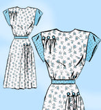 Mail Order 8114: 1940s Uncut Misses WWII Dress Size 34 B Vintage Sewing Pattern