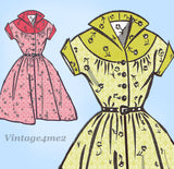Mail Order 8127: 1950s Teen Girls Rockabilly Dress Sz 34 B Vintage Sewing Pattern