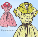 Mail Order 8127: 1950s Teen Girls Rockabilly Dress Sz 34 B Vintage Sewing Pattern