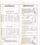 Mail Order 8153: 1950s Misses Floor Length Housecoat Sz 33 B Vintage Sewing Pattern