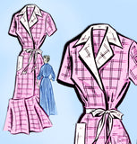 Mail Order 8153: 1950s Misses Floor Length Housecoat Sz 33 B Vintage Sewing Pattern