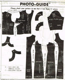 1960s Original Vintage Mail Order Pattern 8157 Uncut Plus Size Jumper Dress 42B
