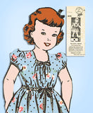 1940s Vintage Mail Order Sewing Pattern 8173 Easy Uncut Toddler Girls Dress Sz 5 - Vintage4me2