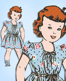 1940s Vintage Mail Order Sewing Pattern 8173 Easy Uncut Toddler Girls Dress Sz 5 - Vintage4me2