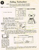 1940s Vintage Mail Order Sewing Pattern 8173 Easy Uncut Toddler Girls Dress Sz 5 - Vintage4me2