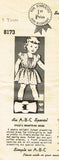 1940s Vintage Mail Order Sewing Pattern 8173 Easy Uncut Toddler Girls Dress Sz 5 - Vintage4me2