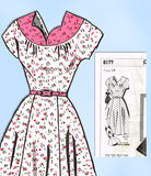 Mail Order 8177: 1950s Cute Misses Day Dress Sz 34 B Vintage Sewing Pattern