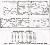Mail Order 8177: 1950s Cute Misses Day Dress Sz 34 B Vintage Sewing Pattern