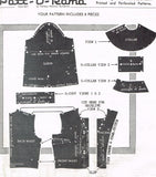 1950s Vintage Mail Order Sewing Pattern 8185 Charming Misses Blouse Sz 36 B