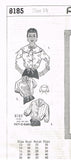 1950s Vintage Mail Order Sewing Pattern 8185 Charming Misses Blouse Sz 36 B