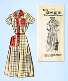 1950s Vintage Mail Order Sewing Pattern 8216 Uncut Misses Shirtwaist Dress 36 B - Vintage4me2