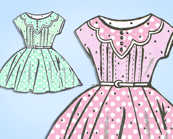  Mail Order 8221: Vintage Sewing Pattern 2524 Uncut Toddler Dress Size 6 vintage4me2