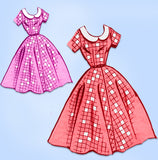 1940s Vintage Mail Order Sewing Pattern 8226 Uncut Girls Sunday Dress Size 28 B