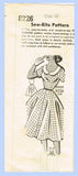 1940s Vintage Mail Order Sewing Pattern 8226 Uncut Girls Sunday Dress Size 28 B