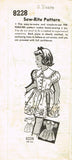 1940s Vintage Mail Order Sewing Pattern 8228 Little Girls Sunday Best Dress Sz 8