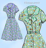 1960s Original Vintage Mail Order Pattern 8233 Uncut Plus Size Dress 41 Bust