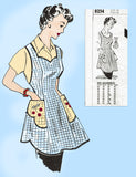 Mail Order 8234: 1950s Charming Misses Apron Size 40 Bust Vintage Sewing Pattern