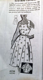 1950s Vintage Mail Order Sewing Pattern 8238 Misses Cocktail Dress Size 14.5 33B