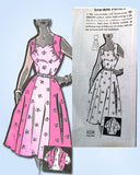 1950s Vintage Mail Order Sewing Pattern 8238 Misses Cocktail Dress Size 14.5 33B