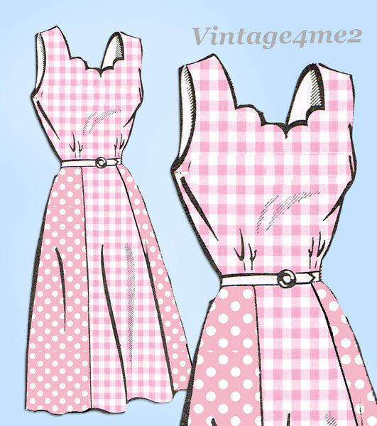Mail Order 8239: 1950s Misses Sun Dress & Bolero Sz 36 B Vintage Sewing Pattern