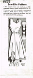 Mail Order 8239: 1950s Misses Sun Dress & Bolero Sz 36 B Vintage Sewing Pattern