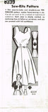 Mail Order 8239: 1950s Misses Sun Dress & Bolero Sz 36 B Vintage Sewing Pattern