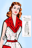 1950s Vintage Mail Order Sewing Pattern 8241 Uncut Misses Sun Dress Sz 36 Bust