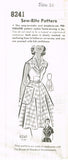 1950s Vintage Mail Order Sewing Pattern 8241 Uncut Misses Sun Dress Sz 36 Bust