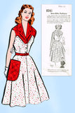 1950s Vintage Mail Order Sewing Pattern 8241 Uncut Misses Sun Dress Sz 36 Bust