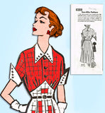 1950s Vintage Mail Order Sewing Pattern 8269 Uncut Misses Street Dress Size 33 B - Vintage4me2