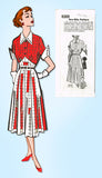 1950s Vintage Mail Order Sewing Pattern 8269 Uncut Misses Street Dress Size 33 B - Vintage4me2