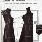 1960s Vintage Mail Order Sewing Pattern 8275 Cute Misses Full Front Apron Sz 38B
