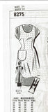 1960s Vintage Mail Order Sewing Pattern 8275 Cute Misses Full Front Apron Sz 38B