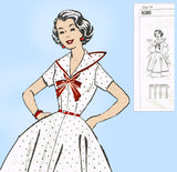 1950s Vintage Mail Order Sewing Pattern 8280 Uncut Misses Sailor Dress Sz 36 B