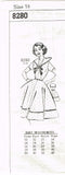 1950s Vintage Mail Order Sewing Pattern 8280 Uncut Misses Sailor Dress Sz 36 B