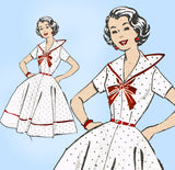 1950s Vintage Mail Order Sewing Pattern 8280 Uncut Misses Sailor Dress Sz 36 B