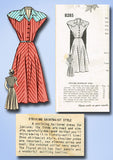 1940s Vintage Mail Order Sewing Pattern 8285 Misses WWII Day Dress Pattern Sz 14 - Vintage4me2