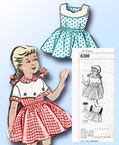 1950s Vintage Mail Order Sewing Pattern 8288 Cute Toddler Girls Dress Sz 5 - Vintage4me2