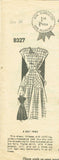 1940s Vintage Mail Order Sewing Pattern 8327 Misses WWII House Dress Sz 36 Bust