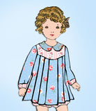 1930s Vintage Mail Order Sewing Pattern 8359 Baby Girl Pleated Bloomer Dress Sz1 - Vintage4me2