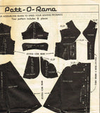1950s Vintage Mail Order Sewing Pattern 8367 Misses Scalloped Dress Size 18 36B