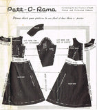 1950s Original Vintage Mail Order Pattern 8367 Misses Rockabilly Dress Sz 32 B