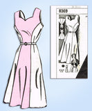 1950s Vintage Mail Order Sewing Pattern 8369 Uncut Sun Dress & Jacket Sz 36 Bust