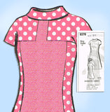 1960s Vintage Mail Order Sewing Pattern 8378 Uncut Plus Size Mod Dress Sz 43 Bust - Vintage4me2