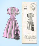 1940s Vintage Mail Order Sewing Pattern 8395 Uncut Misses Youthful Dress Sz 38 B