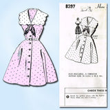 1950s Vintage Mail Order Sewing Pattern 8397 Uncut Misses Sailor Dress Sz 16 36B