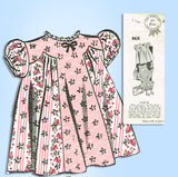 1940s Vintage Mail Order Sewing Pattern 8416 Toddler Girls Dress & Sunsuit Sz 3 - Vintage4me2